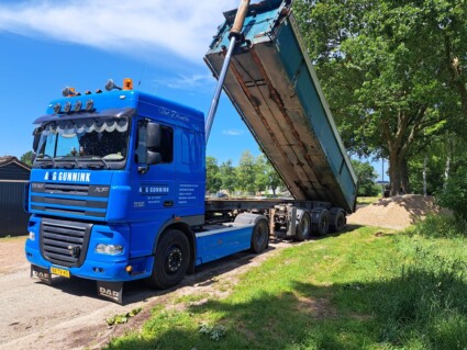 Levering en afvoer van zand, grond, grind en gebroken puin